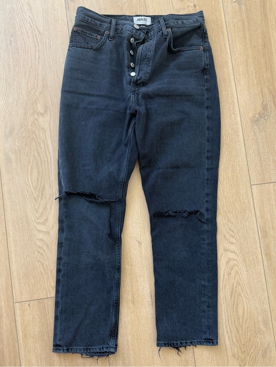 Agolde Denim - AGOLDE Black Distressed Women’s Jeans - Riley sz 26
